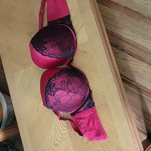 Bra cacique red black lace 42G